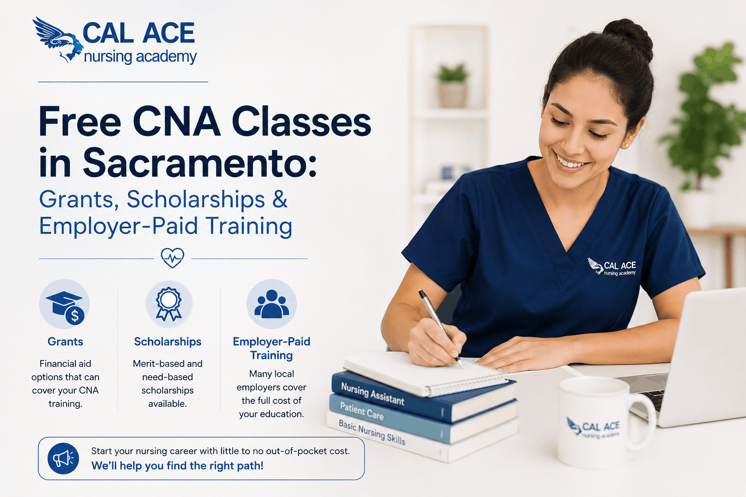 Free CNA classes in Sacramento with grants and scholarships